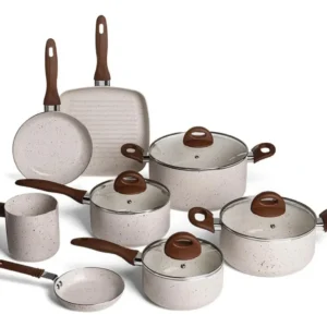 Conj de Panelas 8 Peças Ceramic Life Smart Plus Vanilla - Brinox